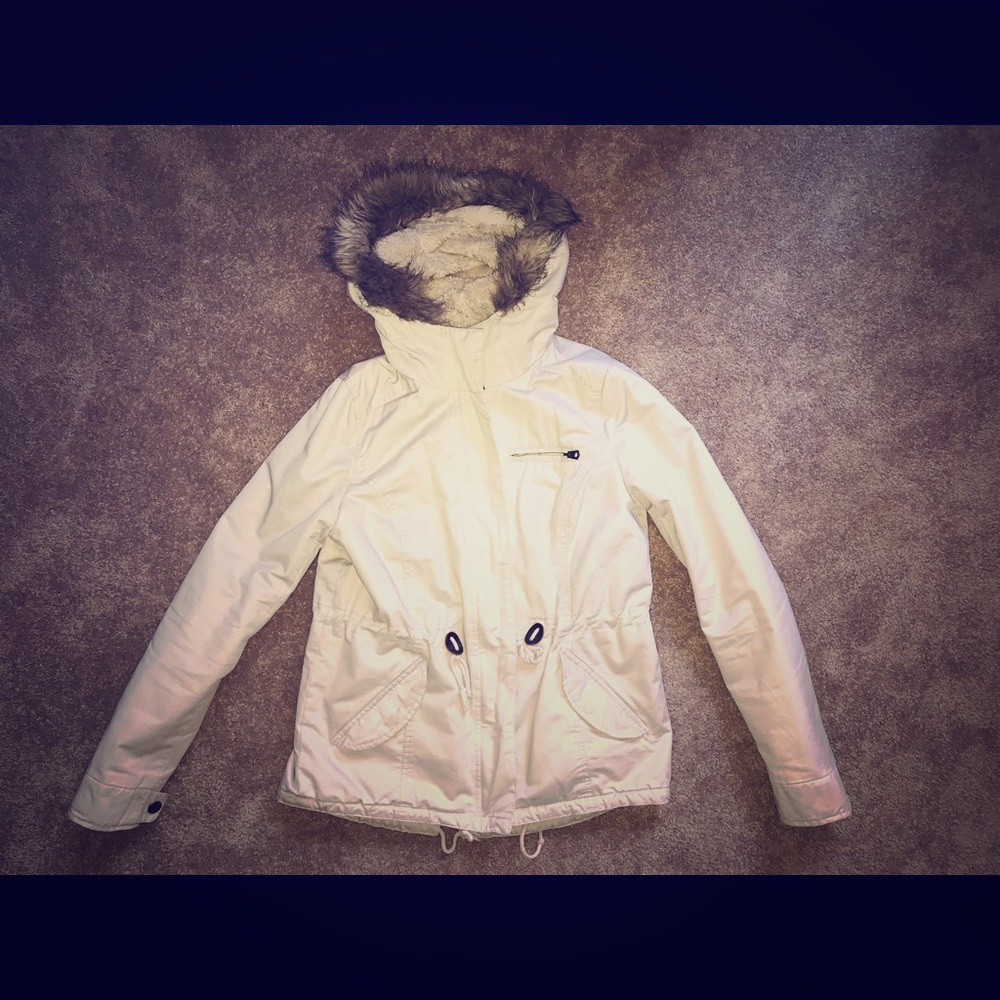 Faux fur lined jacket